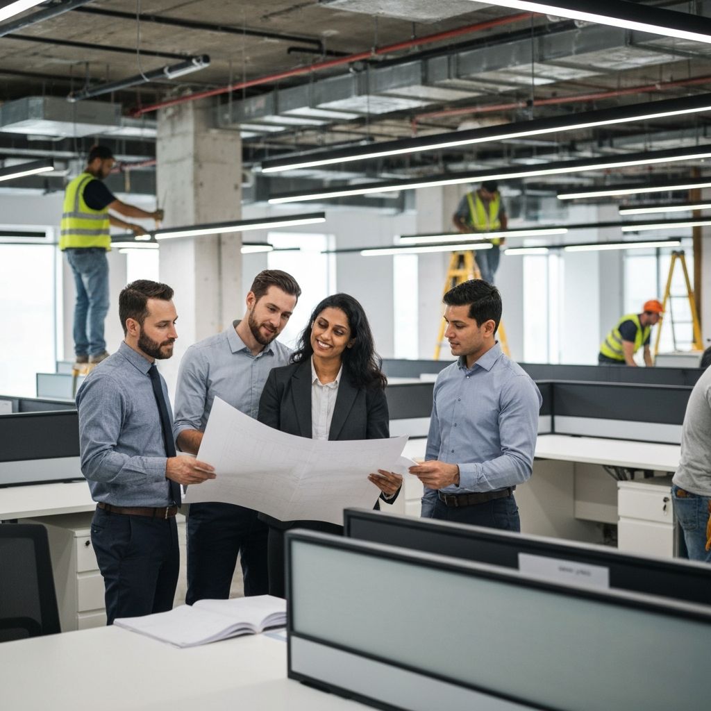 Interior Workers team at work